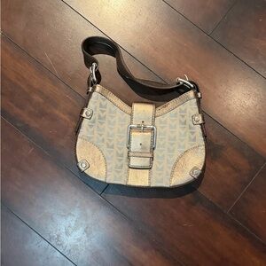 Michael Kors Tan and Brown Shoulder Bag